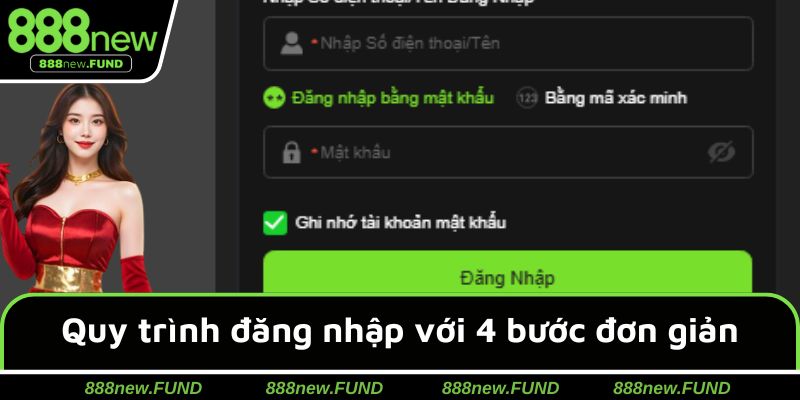 Quy trình đăng nhập nhà cái 888NEW với 4 bước đơn giản